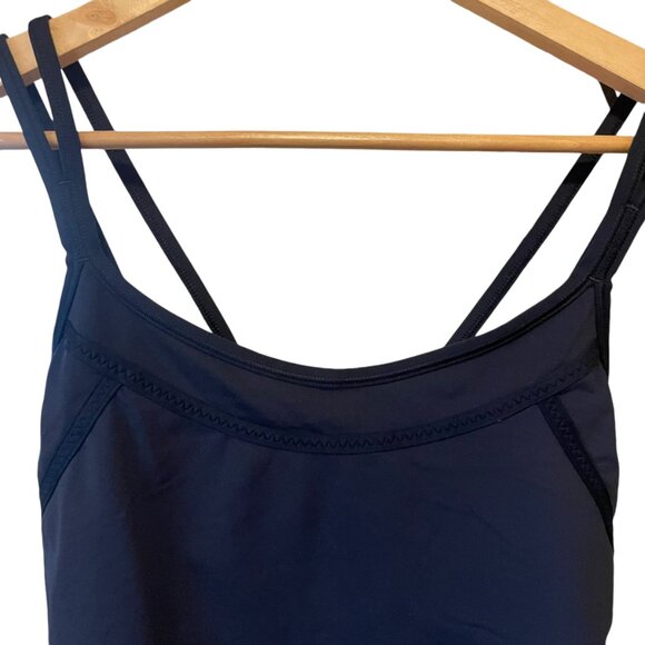 LULULEMON| Ignite Tank - Strappy, built in bra, mesh - BLK EUC SZ 6/8 - Picture 7 of 9